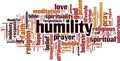 Humility word cloud Royalty Free Stock Photo