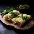 Humitas: Steamed Fresh Corn Delicacy Wrapped in Corn Husks