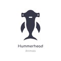 hummerhead icon. isolated hummerhead icon vector illustration from animals collection. editable sing symbol can be use for web