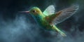 Hummingbird Art Stunning Digital Painting Royalty Free Stock Photo