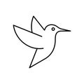 Hummingbird line icon