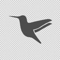 Hummingbird vector icon. Bird symbol. Vector EPS 10