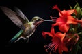 Hummingbirds and flowers in macro photography are a captivating sight