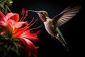 Hummingbirds and flowers in macro photography are a captivating sight