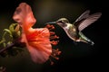 Hummingbirds and flowers in macro photography are a captivating sight