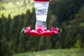 Hummingbird feeder in Grand Tetons National Park Wyoming USA