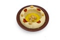 Hummus, an Arab/Mediterranean chickpea-tahina Royalty Free Stock Photo