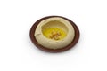 Hummus, an Arab/Mediterranean chickpea-tahina Royalty Free Stock Photo