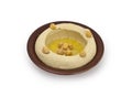 Hummus, an Arab/Mediterranean chickpea-tahina Royalty Free Stock Photo
