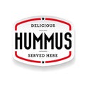 Hummus arabic cuisine sticker