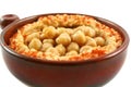 Hummus And Chickpeas Royalty Free Stock Photo