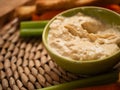 Hummus and dips in a bowl medium Royalty Free Stock Photo