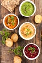 Hummus and dips Royalty Free Stock Photo