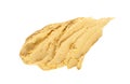 Hummus Smear Isolated, Houmous Dip, Tahini Sauce, Hummus Spread on White Background Royalty Free Stock Photo