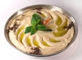 Hummus on a tray Royalty Free Stock Photo