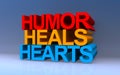 humor heals hearts on blue