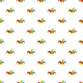 Humor jester pattern seamless vector