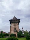 Humor Monastery building facade in Suceava