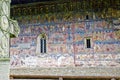 Humor Monastery, exterior paintings - Romania Royalty Free Stock Photo