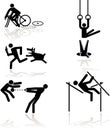 Humor olympic games - 1 Royalty Free Stock Photo