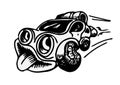Cartoon speed car