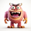 Humorous 3d Monster: Photorealistic Renderings With A Quantumpunk Twist Royalty Free Stock Photo