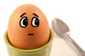 Humorous egg character Royalty Free Stock Photo