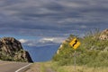 Humorous road sign seems to show Roadway to Heaven Royalty Free Stock Photo