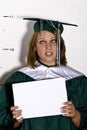 Humorous senior graduation picture Royalty Free Stock Photo