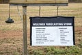 Weather forecasting stone Royalty Free Stock Photo