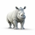 Humorous White Rhino 3d Animation For Your Project