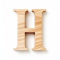 Humorous Wooden Alphabet Letter H - Creative Commons Attribution Royalty Free Stock Photo