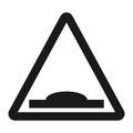 Hump Sign line icon Royalty Free Stock Photo