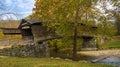 Side View of Humpback Covered Bridge Royalty Free Stock Photo