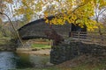 Fall View of Humpback Covered Bridge Royalty Free Stock Photo
