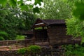 Humpback Covered Bridge - Kingpost Through Truss - Virginia Royalty Free Stock Photo