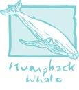 Humpback Whale in Blue