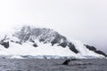 Humpback Whale diving, Antarctica Royalty Free Stock Photo