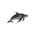 Humpback whale icon Royalty Free Stock Photo