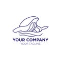 Humpback Whale Logo Design for marine company