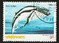 Humpback Whale on Vietnamese Postage Stamp