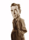 Humphrey Bogart caricature illustration
