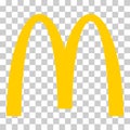 Humpolec, Czech Republic - January 03, 2023: mcdonald - restaurant fastfood web vector sign