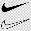 Humpolec, Czech Republic - January 03, 2023: Nike logo - fashion sport clothing product company