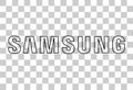 Humpolec, Czech Republic - January 03, 2023: Samsung - electronic technology web vector symbol