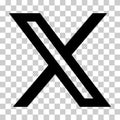Humpolec, Czech Republic - June 10, 2023: X - new logo blog media vector illustration, editorial symbol