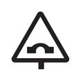 Humps sign icon. Trendy Humps sign logo concept on white background from Traffic Signs collection
