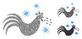 Humpy Bird Flu Icon Mosaic