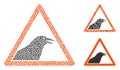 Humpy Bird Warning Icon Collage