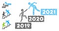 Humpy 2021 Buisiness Training Stairs Icon Mosaic